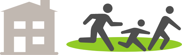 逃げ方は、立退き避難が基本です